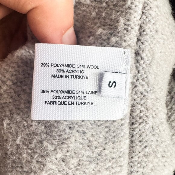 Proenza Schouler White Label Light Grey Classic Minimalist Pullover Sweater S - Picture 5 of 5